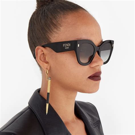 fendi can eye black|Fendi Designer Sunglasses for Women .